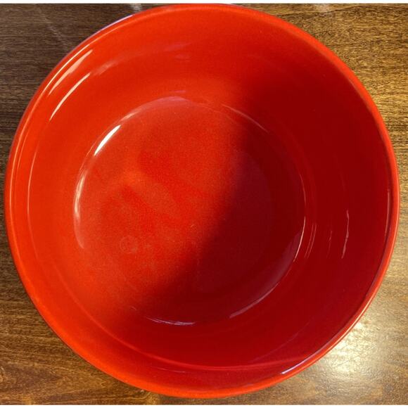 Waechtersbach Deep Serving Bowl Red Trees Snowflakes - Picture 3 of 6